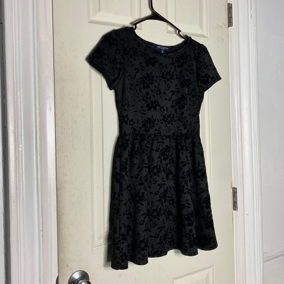one clothing Dresses & Skirts - One clothing dress faux velvet S open back euc